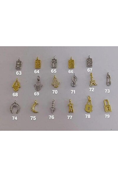 İncikcincik Yarısı Kırmızı İpli & Zincirli Charm Bileklik - 925 Ayar Gümüş