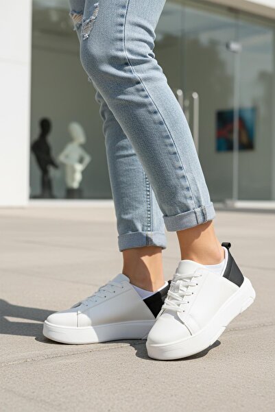 WALKWAY Oz-03 Z White-Black Women's Sneaker