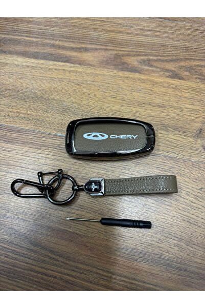 NS Nilser Auto Parts Μπρελόκ Chery Tiggo 7/8 από καφέ ατσάλι με προστασία