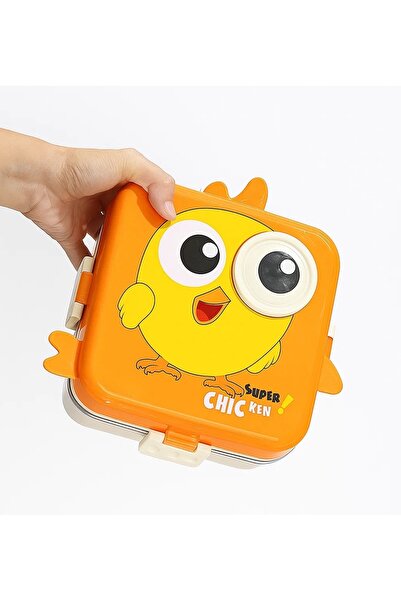 Mobcos Cute Cartoon Stainless Steel Lunch Box for Kids – Leakproof Bento Box