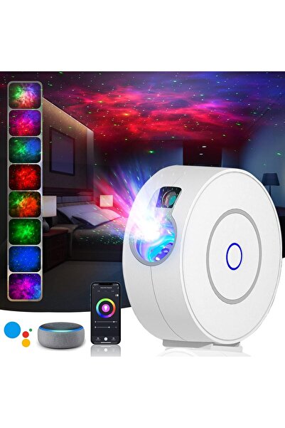 Fipka Nineaccy Star Projector, LED Galaxy Projector Light with APP Control, 16 Colors RGB Dimming Nebula N