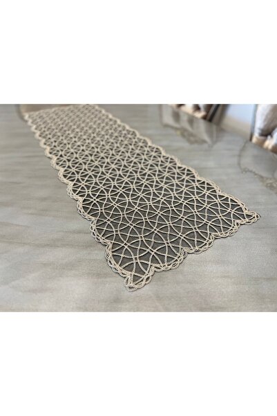 Sfr Home by FİSKOS Lüks modern 7 parça runner supla seti kahverengi