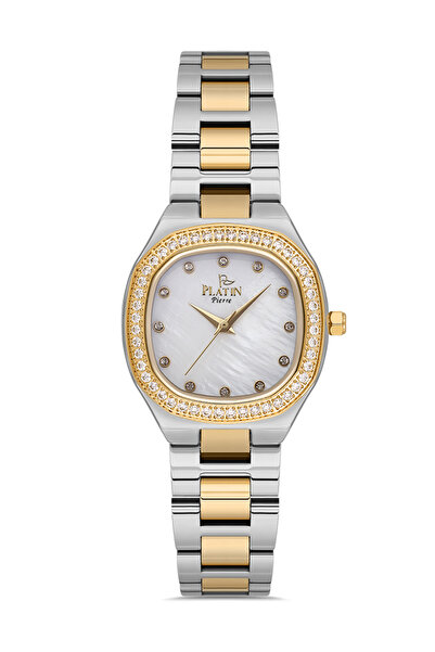 Platin Pierre ساعة يد نسائية مربعة الشكل HDS-PL-1109LA-D1