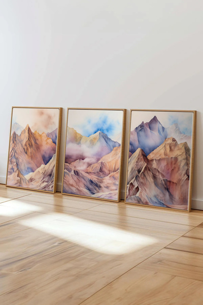 Dekorsiahome 3 Piece Wooden Framed Living Room Dining Kitchen Table Set Set3407