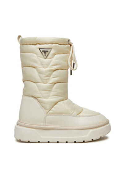 Guess Γυναικείες Μπότες Χιονιού Εκρού FLFUMMELE10