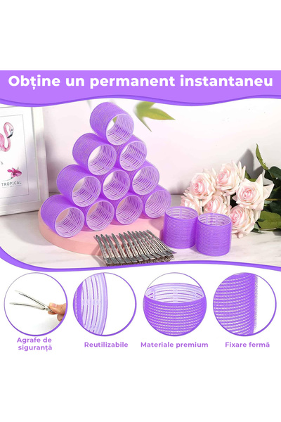 Regal Bliss Professional hair curlers ®, with bristles for the perfect hairstyle