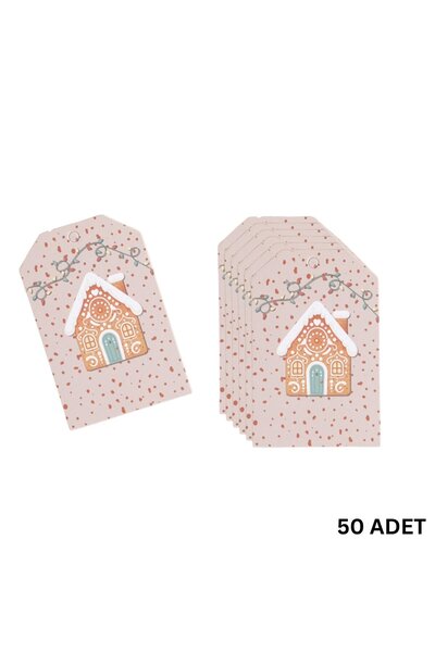 roco paper Новорічна етикетка для подарунків з тематикою «Дім», Новий рік, Рі...