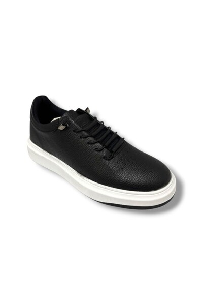 CONTEYNER 404-26 حذاء رجالي جلدي تشريحي أسود وأبيض