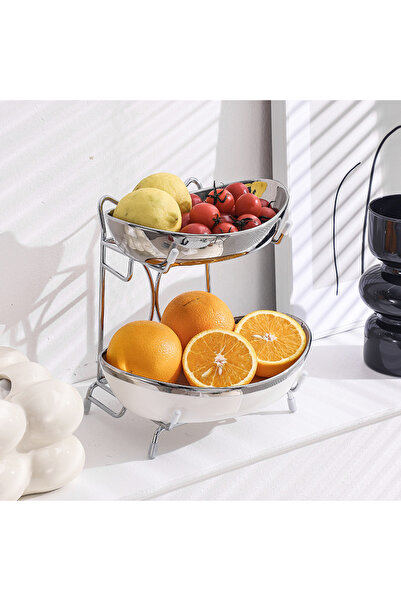 Trendy's Tava fructe-gustari, TRENDY’S, cu doua nivele, aspect satinat