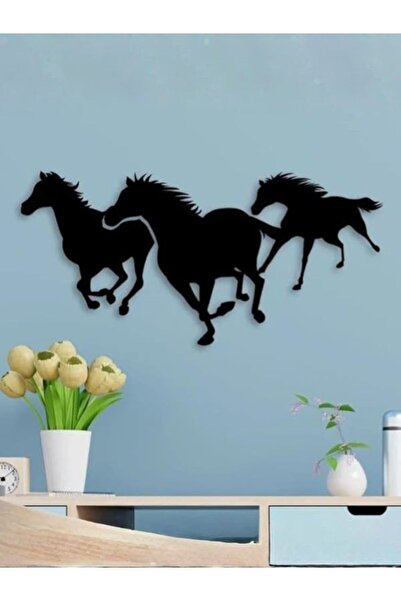 Emaazz LLC Running Horses Acrylic Wall Art – Modern 3D Horse Home Décor | Ele...