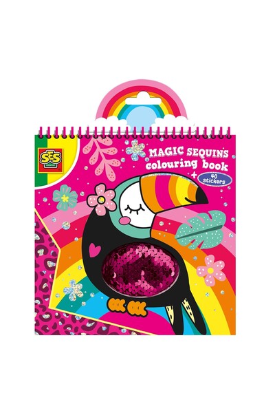 SES Creative Magic glitter coloring book, children ages 3+, 5+