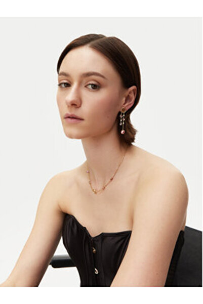 Guess Γυναικεία Χρυσά Σκουλαρίκια JUBE05091JW