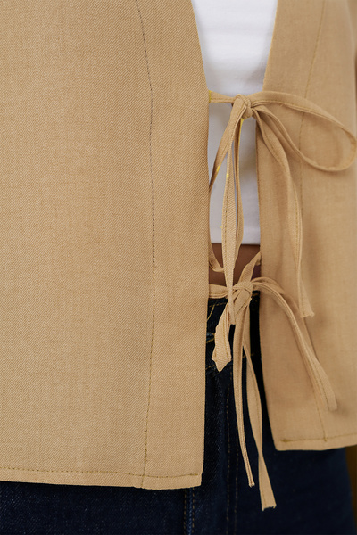 Bigdart Kimono de in cu legături în față 960 - Biscuit