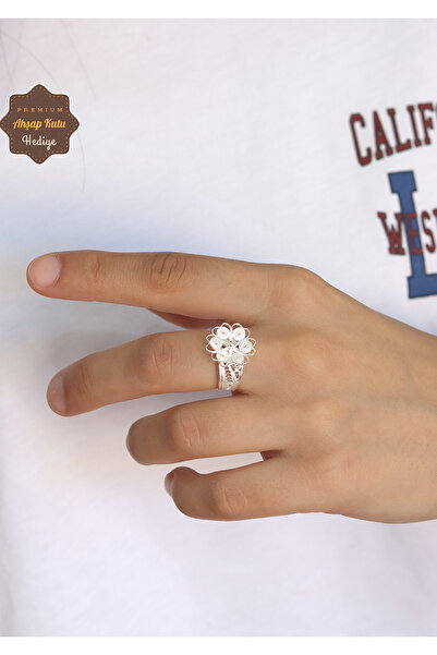 Midyat Nurtaş Gümüş Papatya Model El işçiliği 925 Ayar Gümüş Telkari Kadın Yü...