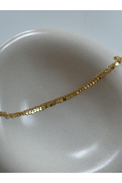 İncikcincik Pullu Zincir Bileklik - 925 Ayar Gümüş