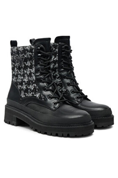 Guess Γυναικεία Μπότα Πεζοπορίας Μαύρα FLFBDNELE10