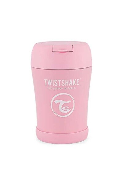 Twistshake Insulated Food Container 350ml Light Pink