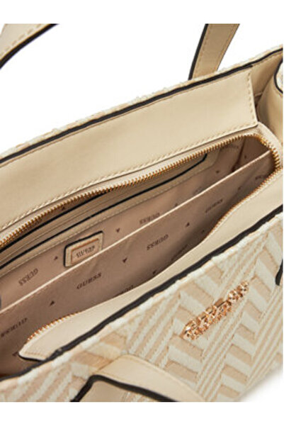 Guess Γυναικεία Τσάντα Χειρός Μπεζ HWCV8665220