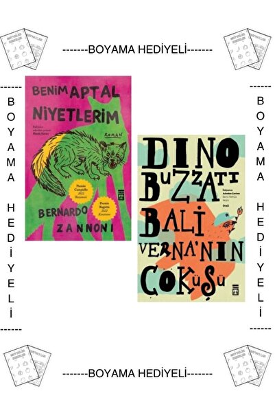 Timaş Çocuk Boyamalı Benim Aptal Niyetlerim Dino Buzzati BaliVerna'nın Çöküşü...
