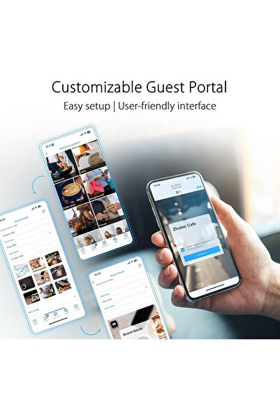 ASUS ExpertWiFi EBR63 AX3000, All-in-One Access Point with Router, Switch and Security Gateway