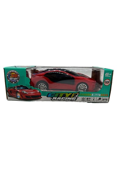 Vision XXI Remote Controlled Sports Car, City2Racing, 4 directions, 1:24, 18 cm, with lights, high power, red,