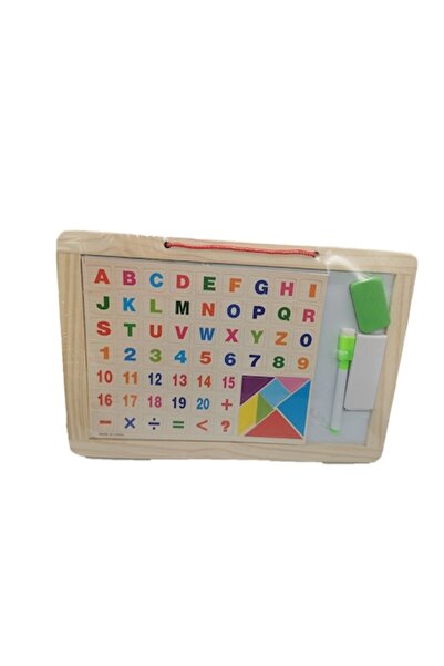 Vision 2-in-1 Writing Board with Hanger, Magnetic and Chalk, Double-Sided, Includes Marker, Chalk, Eraser,
