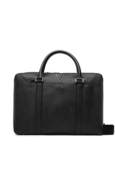 Guess Ανδρική τσάντα φορητού υπολογιστή μαύρη HMECSAP3138