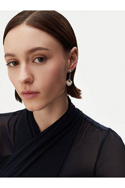 Guess Γυναικεία Χρυσά Σκουλαρίκια JUBE05210JW