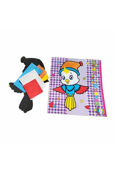 Vision Set creativ pentru copii - Figurină 3D din spumă cu autocolante