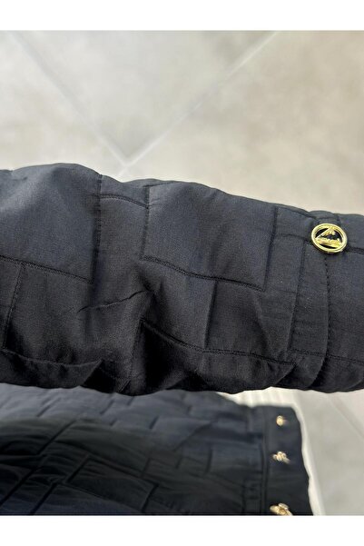 Armine Trend Kapitone Ceket 25KT542 Siyah