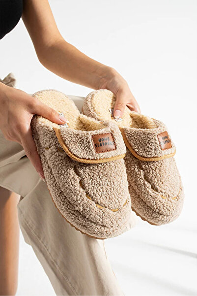 PUSKAS Ev Terliği Ses Yapmaz Kalın Taban Kışlık Terlik 00215