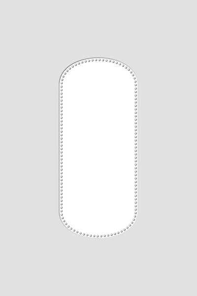 Lucena Ξύλινος Ορθογώνιος Οβάλ Καλάθι Δίσκος Βάσης 35x65 cm 1 Τεμάχιο Λευκό 3mm