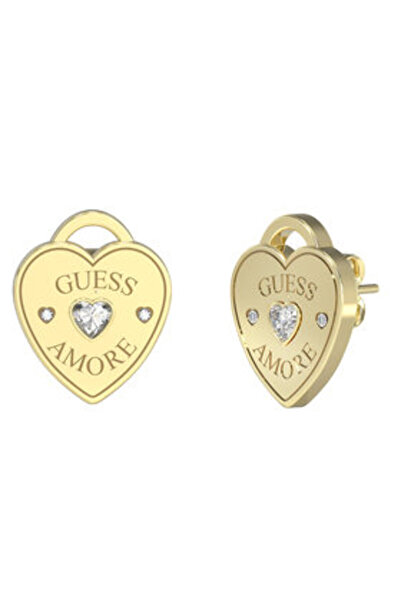 Guess Γυναικεία Χρυσά Σκουλαρίκια JUBE05058JW