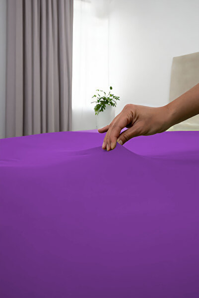 GAMA HOME 100% Cotton Fitted Sheet - 100X200 cm - 30 cm Edge Height - Organic and Comfortable