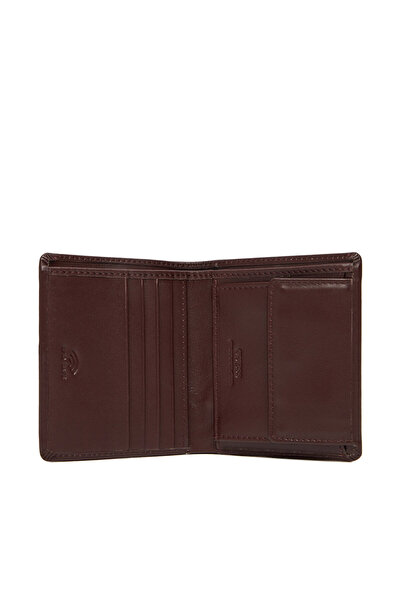 Guess Μεγάλο Καφέ Πορτοφόλι Ανδρικό SMNEBRLEA22