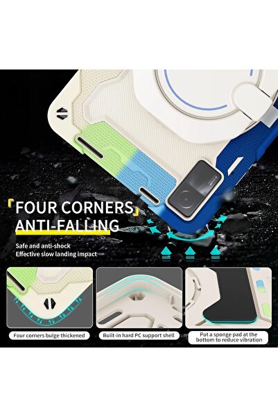 erorex 1+1 Protective Case Kids Case For Honor Pad 8 With Shoulder Strap