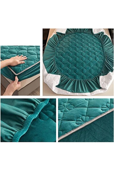 Felliner Velvet Bed Linen, 3 Pieces, Felliner, 180x200 cm, Green