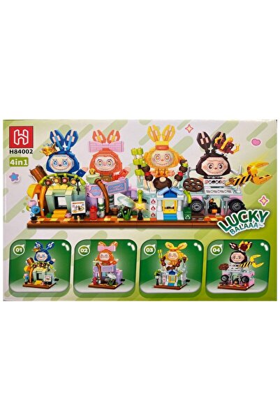 OEM Construction Set Little Town 4 in 1, Restaurant, 202 pieces