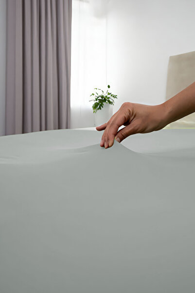 GAMA HOME 100% Cotton Fitted Sheet - 100X200 cm - 30 cm Edge Height - Organic and Comfortable