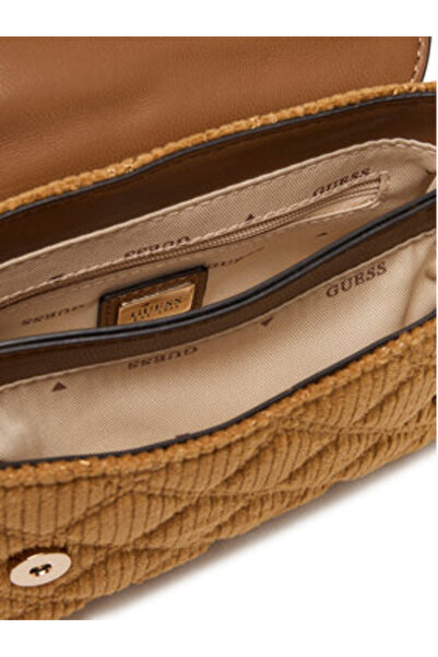 Guess Γυναικεία Τσάντα Χειρός Καφέ HWCG9673740