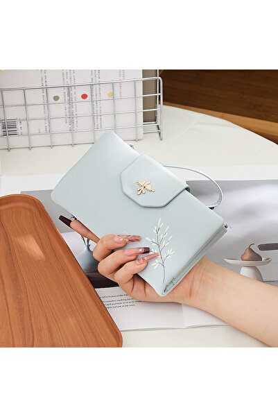 rinkadoll Yeni tasarım saten kumaş yumuşak zarif bileklikli cüzdan