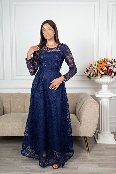 SELSAL فستان طويل دانتيل