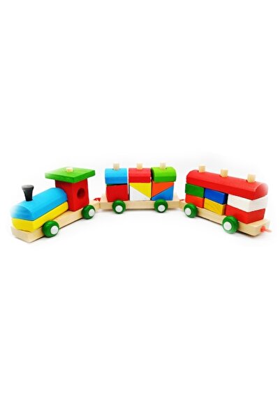 Vision Interactive toy, wooden train block set, 36 pieces