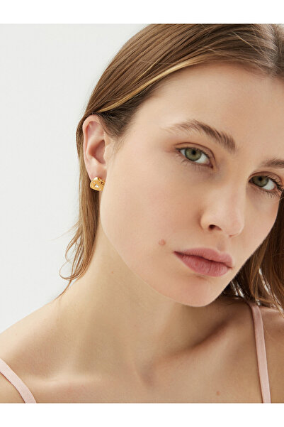 Guess Γυναικεία Χρυσά Σκουλαρίκια JUBE05058JW