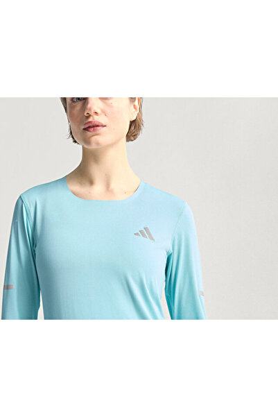adidas Adi365 Co Ls W Kadın Koşu Uzun Kollu Tişört KB9919 Mavi