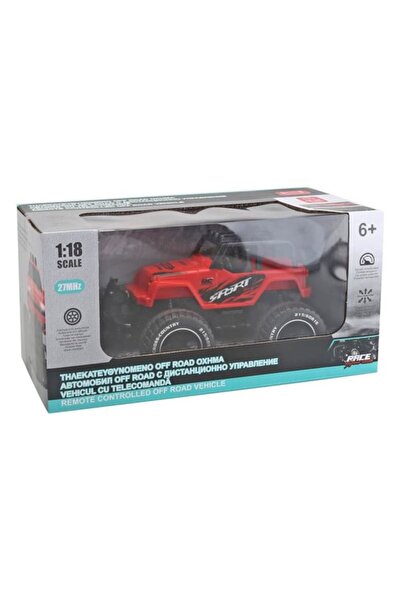 ANTBRO Off-road remote control car Antbro® 1:18 scale/27MHz with full functions and lights, red