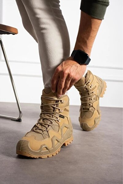 DeGi Kids HAKİKİ DERİ SU GEÇİRMEZ HAFİF RAHAT ŞIK ERKEK&KADIN TACTİCAL OUTDOOR ASKER BOTU