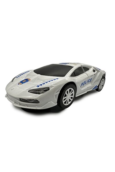 Vision XXI Interactive Police Transformer Toy Car, 1:24 Scale, 23 cm, White,