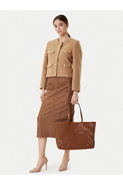 Guess Γυναικεία Τσάντα Χειρός Καφέ HWWZ7206240