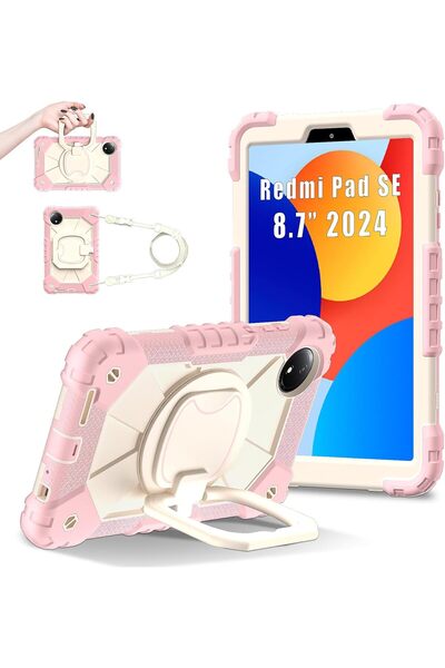 erorex متوافق مع جراب Xiaomi Redmi Pad Se للأطفال مقاس 8.7 بوصة تم إصداره عام 2024 مع حامل مقاوم للصدمات بالكامل...